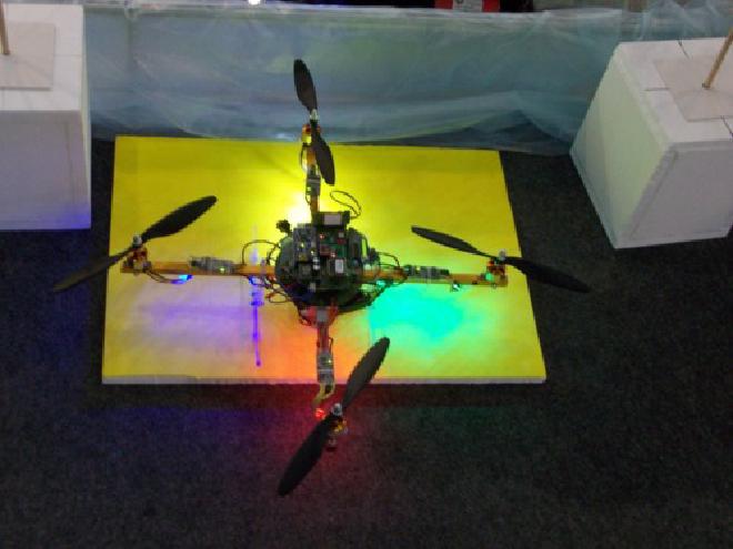 Picture of quadrotor helicopter project