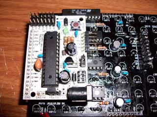 Picture of Arduino “Bare Bones Board” attached to one of the panels