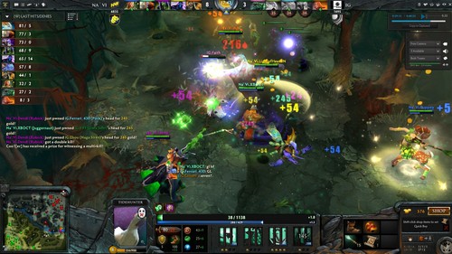 Screenshot of Dota 2 gameplay